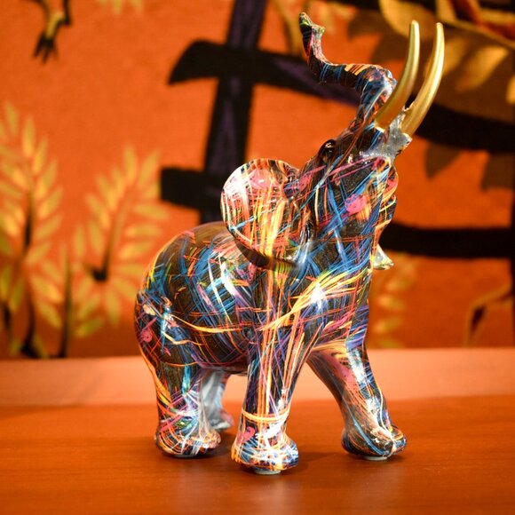 Adam & Friends Home Decor Abstract Elephant Sculpture | 1-Piece - Picture 4 of 6